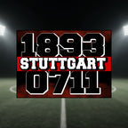 1893 0711 Stuttgart Sticker Aufkleber