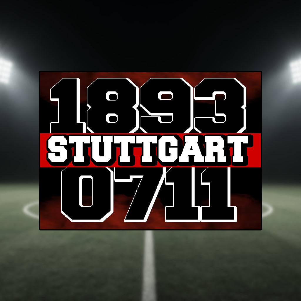 1893 0711 Stuttgart Sticker Aufkleber