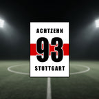 Achtzehn 93 - 1893 Stuttgart Sticker Aufkleber