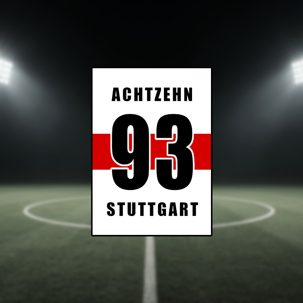 Achtzehn 93 - 1893 Stuttgart Sticker Aufkleber
