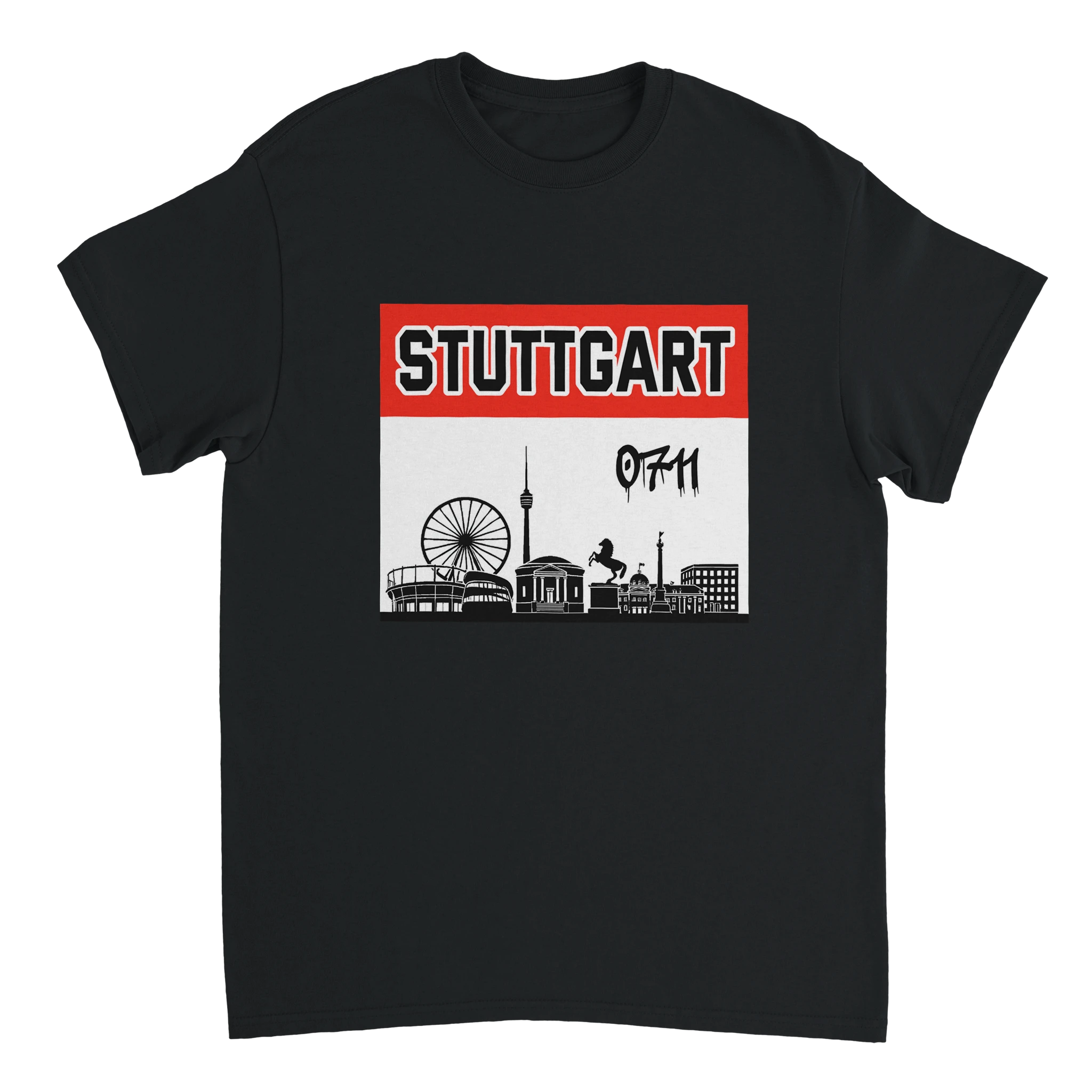 Stuttgart 0711 Skyline Shirt black