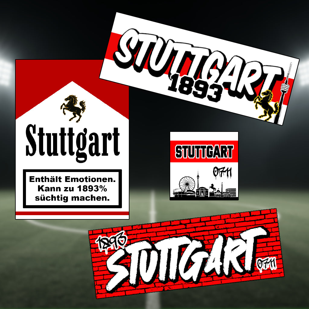 Stuttgart Sticker Aufkleber Set 3